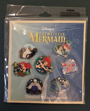 Disney Parks 2012 Little Mermaid 7 Pin Booster Set