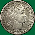 1909-O Barber Dime Extremely Fine XF Coin #39871