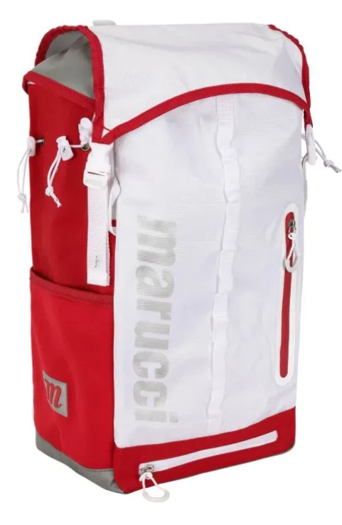Sac à Dos Marucci Baseball/Softball – Blanc/noir – Avec Porte Lunettes