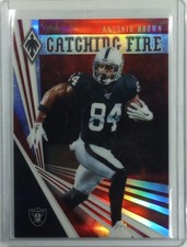 2019 Panini Phoenix Antonio Brown Catching Fire #10 Red /299