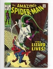 Amazing Spider-Man 76 1969 Marvel Comics VG/F 5.0 Lizard Human Torch Gwen Stacy