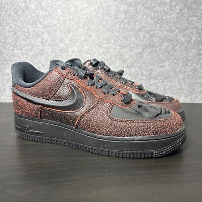 Nike Air Force 1 Low Retro QS Halloween Skull Rot Schwarz Gr 40.5 HV2016 001
