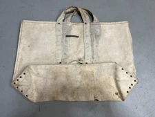 VINTAGE BELL SYSTEM LINESMAN HEAVY DUTY CANVAS BAG RIVETED - USA