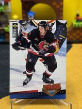 1995-96 UD Young Guns YG Daniel Alfredsson Rookie Card RC #406 Senators. rookie card picture