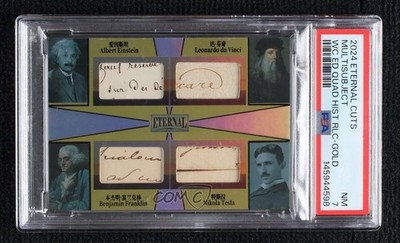 2024 Eternal Cuts World Celebrities Edition Gold 9/10 Albert Einstein PSA 7 13xi
