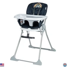 Cosco Simple Fold Adjustable Recline High Chair, Folds Flat and Stands on its