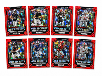 2025 Prizm Draft Picks NEW RECRUITS Insert - Pick Your Card - Red Cracked Ice