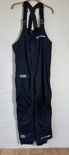 Pure Polaris Snowmobile Bibs Mens Size L Large Black MVT Waterproof Breathable - Picture 2 of 10