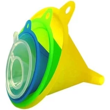5 Piece Plastic Funnel Set for Kitchen Liquids Spices Powder Essential Oils