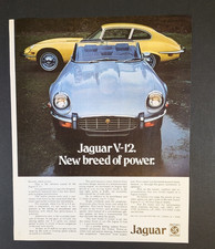 Vintage Jaguar XJ-12 Car Ad 1970s Luxury Auto Print British Classic
