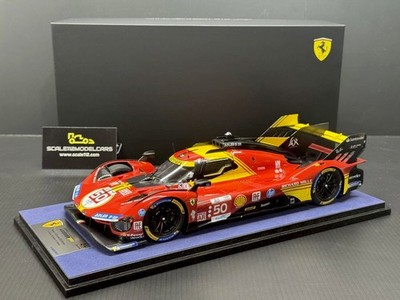Ferrari 499P AF Corse #50 Le Mans 2024 Winner w/ Display Case 1/18 Looksmart