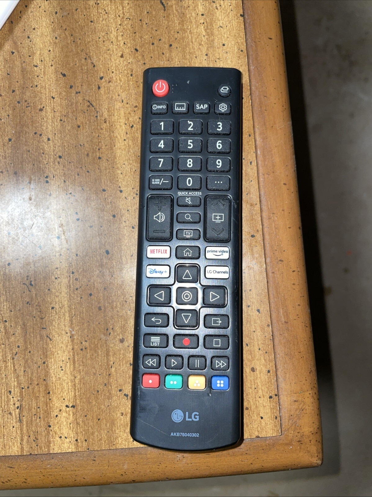 NEW GENUINE OEM LG REMOTE CONTROL, Model: AKB76037601