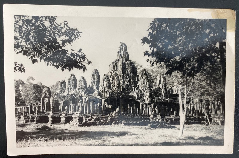 1953 Burma RPPC Postcard cover To Chicago iL  Usa Temple View