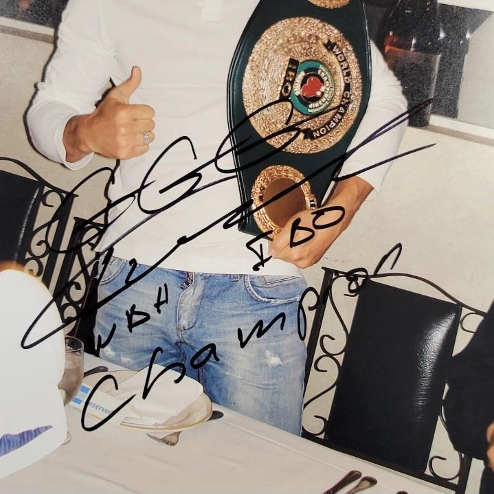 Foto firmada por Gennady Golovkin GGG "AMB, IBO Champion" 12x18 ~ Beckett BAS Foto 2 de 3