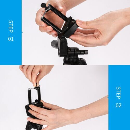 Universal Tripod Stand Telescopic Camera Phone Holder For iPhone Samsung Sony UK - Picture 14 of 18