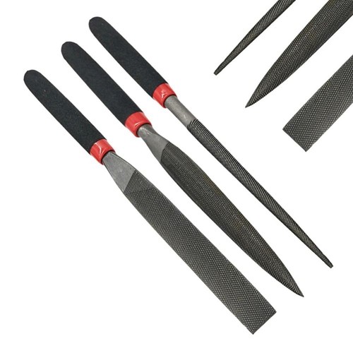 Metal Small Steel Files Set Stone Glass Carving Craft Round File - Photo 5/8