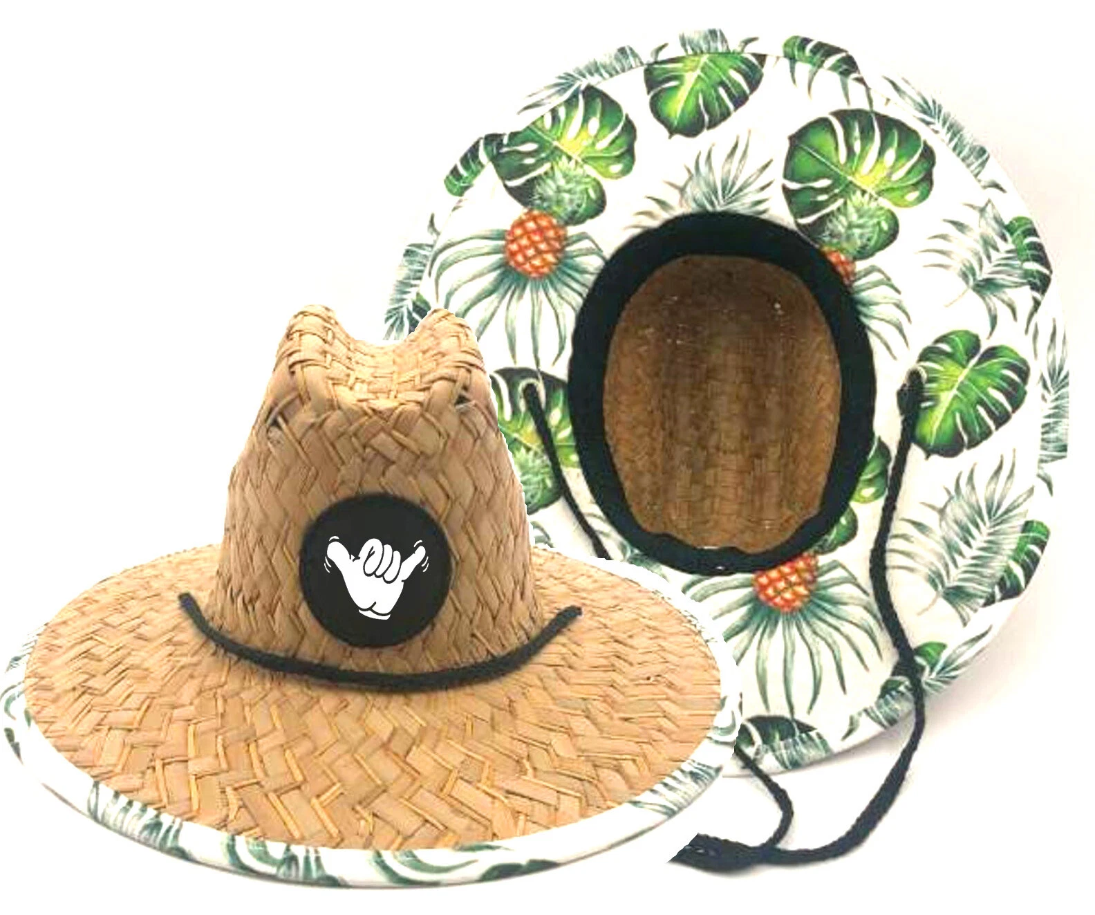 Baby Infant 48cm Custom Pineapple Patch Name Lifeguard Beach Hat Summer Beach