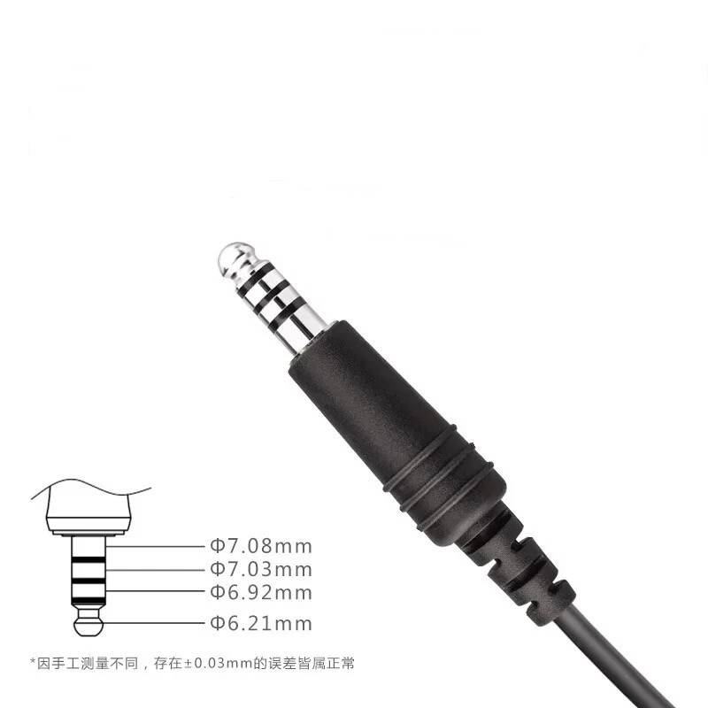 Cable de repuesto para reparación de enchufe de auriculares helicóptero U174 para Robinson R44 R22 Foto 2 de 4