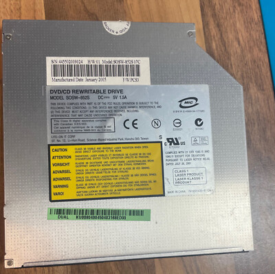 Lite-On SOSW-852S DVD Writer Brenner für Laptops