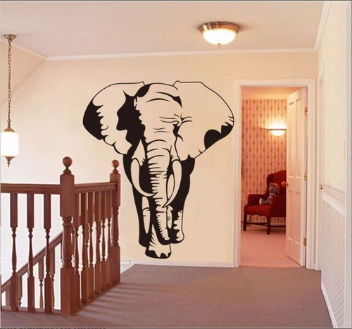 Elephant bed room living room Wall Sticker Art Decal UK RUI66 - Picture 3 of 8