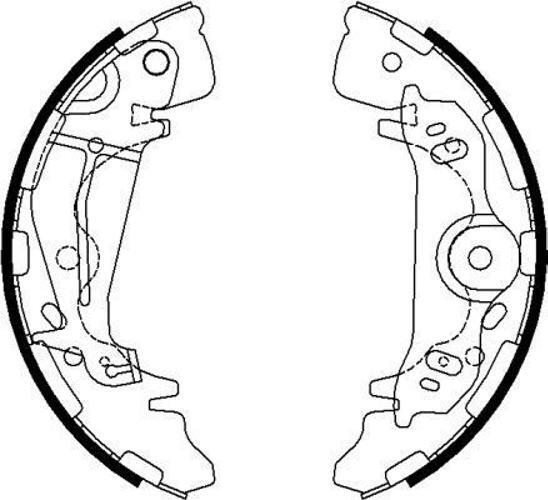 Patins de frein Hyundai H1 00-07 pour conduite en charge et remorquage