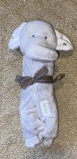 Carters Gray Elephant Lovey Security Blanket Precious First LOVED NWOT New