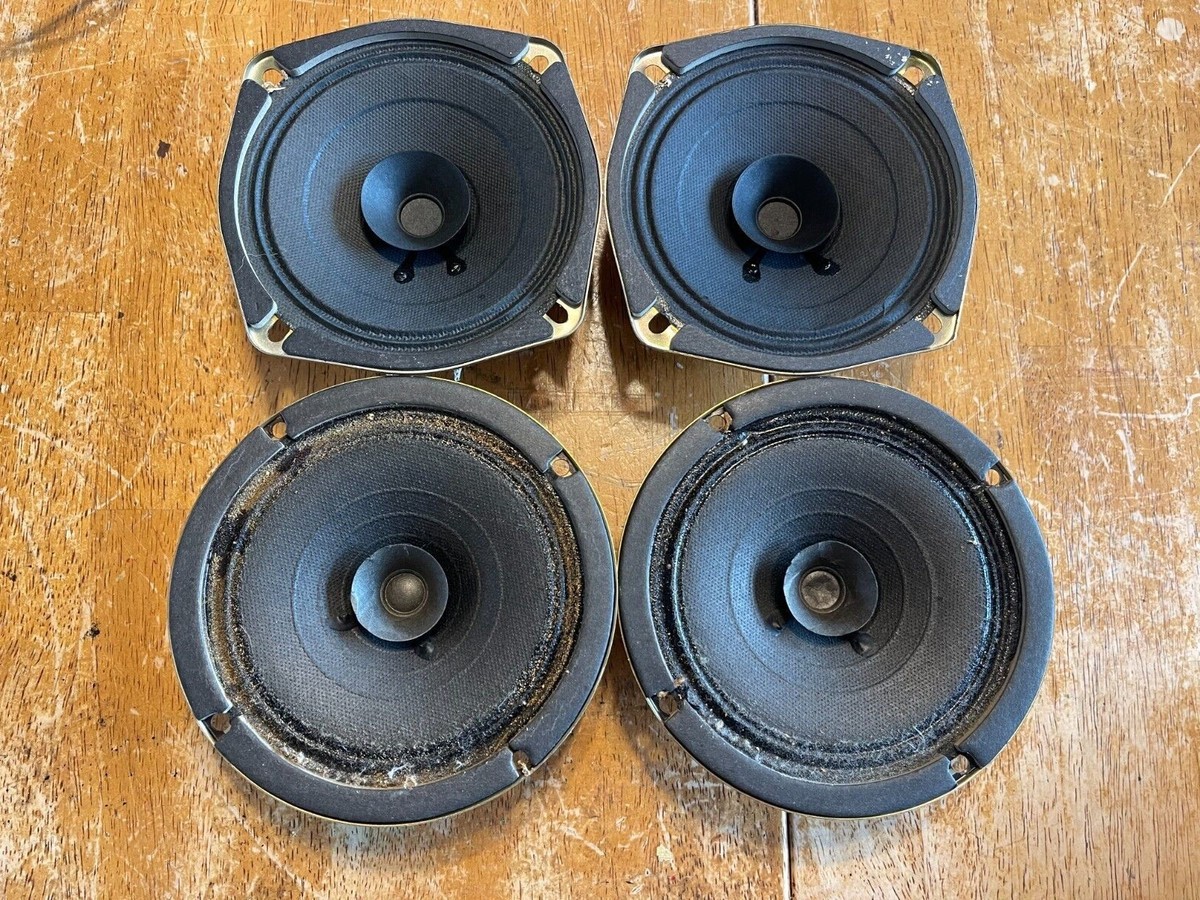 4 VINTAGE Morse mid-range 2 matched 5'' PAIRS HF SPEAKERS ALNICO