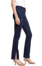 NEW  265 FRAME DENIM "LE MINI BOOT" JEANS CLAREMORE SLIT BLUE SIZE 24