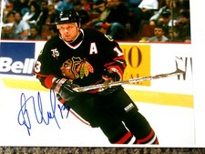 Alexei Zhamnov Chcago Blackhawks Autographed 8x10 Photo      COA    