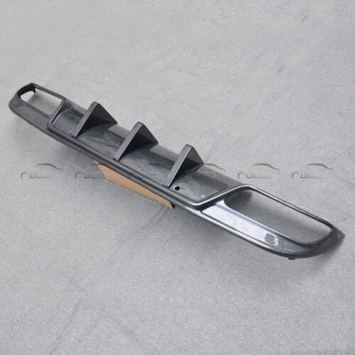 For Mercedes Benz W205 C63 C250 C300 C43 AMG Carbon Fiber Rear Bumper Diffuser - Picture 4 of 11
