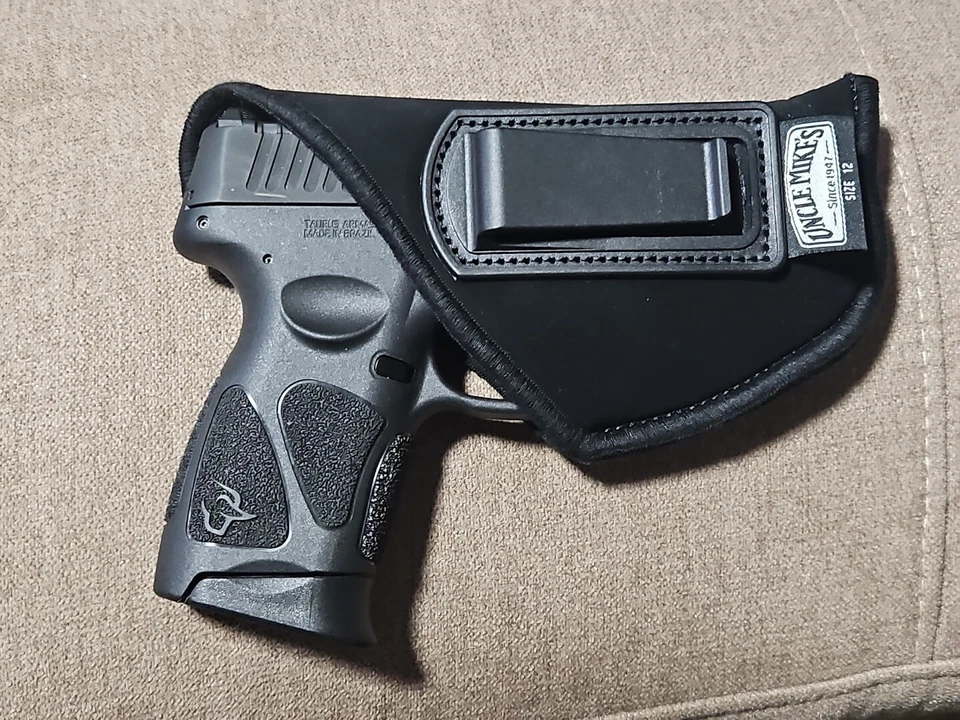 Funda para pantalones Uncle Mikes Inside derecha talla 12 Glock S&W Taurus G3C compacta IWB Foto 4 de 4