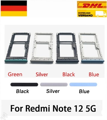 Xiaomi Redmi Note 12 5G SIM Card Holder Dual simhalter Micro SD Tray SIM Slot