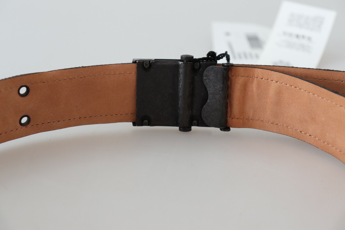 ERMANNO SCERVINO Belt Navy Blue Leather Ratchet Buckle Waist  display picture 1
