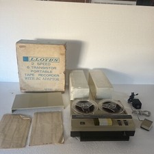 Lloyds 2 Speed 6 Transistor Portable Tape Recorder 7c65f