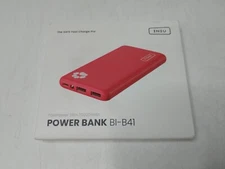 INIU Portable Charger BI-B41 10000mAh 5V/3A Power Bank USB-C In/Out Red