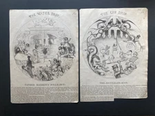 The Gin & Water Drop Polly Kettle On  satirical Victorian illustrations