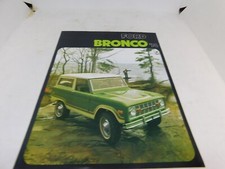 1974 Ford Bronco Truck Dealer Sales Brochure