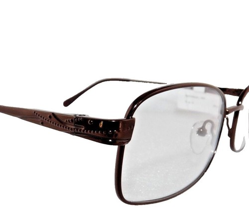 Gallery Phaedra BR 47-15-120 Brown Metal Full Rim Eyeglasses  display picture 1