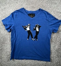 Vintage Michael Jackson Dancing  T-Shirt Men’s Small Blue