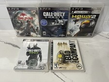 Ps3 Video Game Lot Of  5 Some CIB All Working COD Dead Island Bad Co. Hawx2