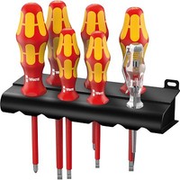 Wera Schraubendreher Satz Kraftform Plus 160I/165I/7, Vde, Rot