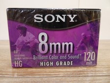 SONY 8mm HG 120 min High Grade Video8 Cassette Tapes NTSC P6 120HGL