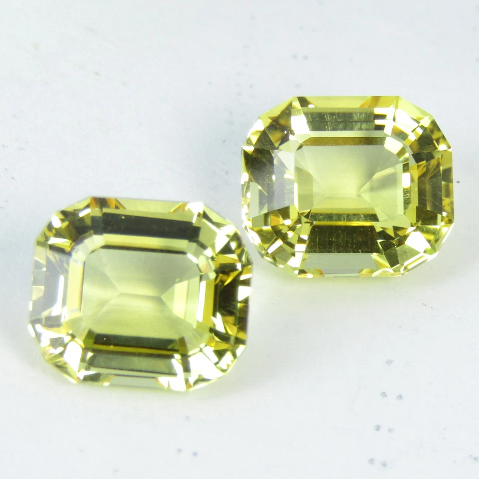 10.24Cts Gorgeous Natural Yellow Scapolite Cushion Custom Cut Matching Pair Gems - Image 4 of 4
