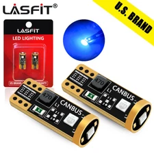 LASFIT T10 194 168 2825 W5W LED License Plate Lights Bulb White Red Amber Blue