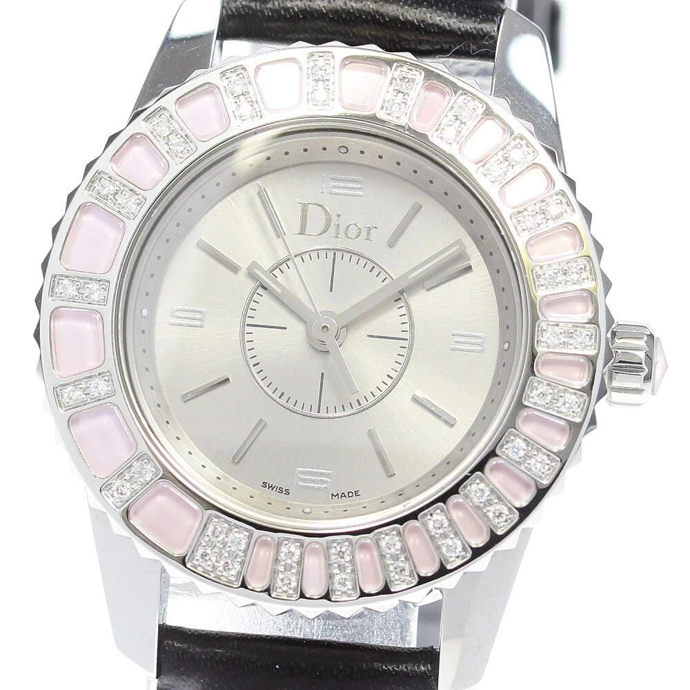 Montre femme Christian Dior cristal CD112111 diamant cadran argenté quartz_860900