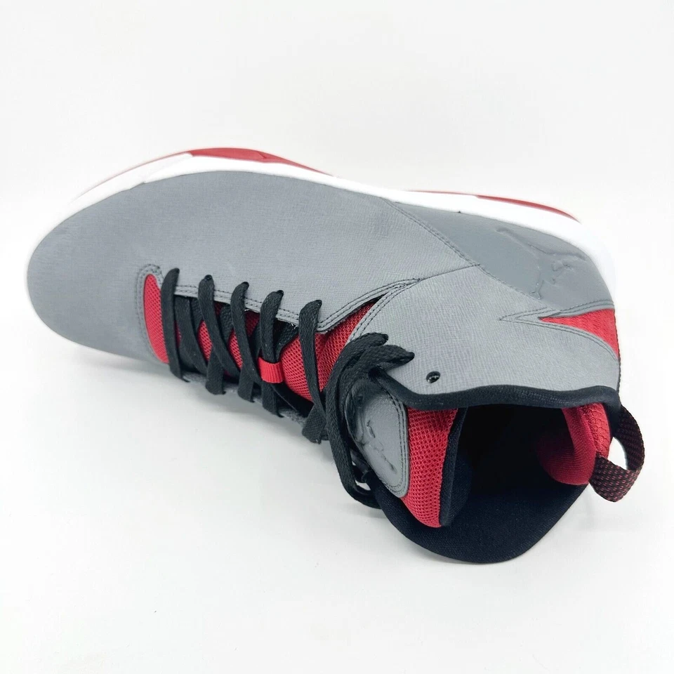 Tênis masculino Jordan Air cinza iminente universidade vermelho preto branco 705077 003 - Imagem 4 de 4