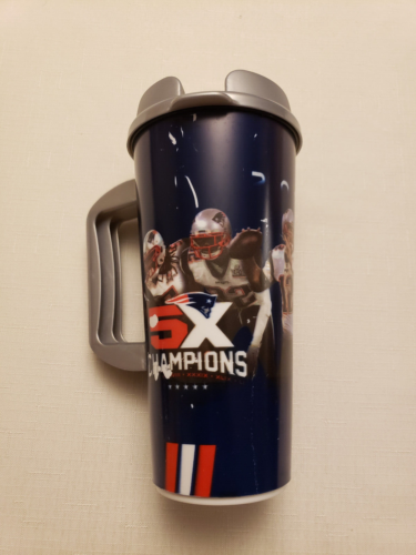 New England Patriots Whirley 24oz Travel Mug 5X CHAMPIONS