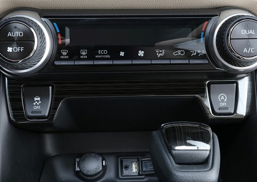 Black Brushed Central Seat Heating Button Trim 1X For Toyota RAV4 2019~2021 GL - Picture 8 of 8