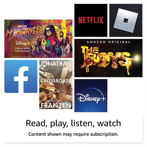 Amazon Fire HD 8 10th Gen 8" 32GB Tablet with Alexa Black w/ Special offers ads - Afbeelding 4 van 13