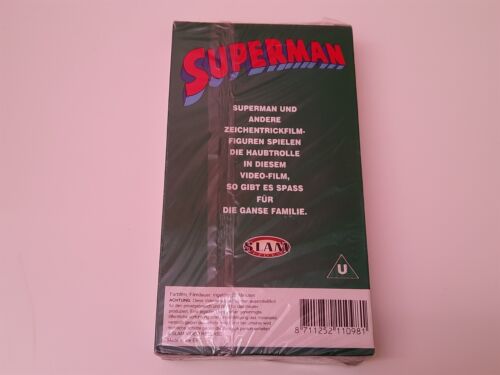 Superman Zeichentrick Animation Cartoon VHS German PAL Slam Video NEU OVP NEW - Bild 2 von 7
